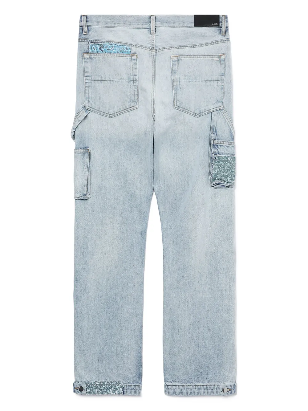 AMIRI high-rise patchwork-detail Jeans | Blue | FARFETCH