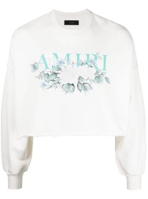 amiri amiri logo printed crewneck sweatshirt｜TikTok Search