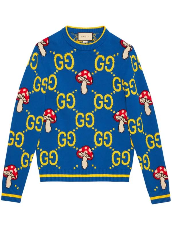 Gucci sweater blue deals