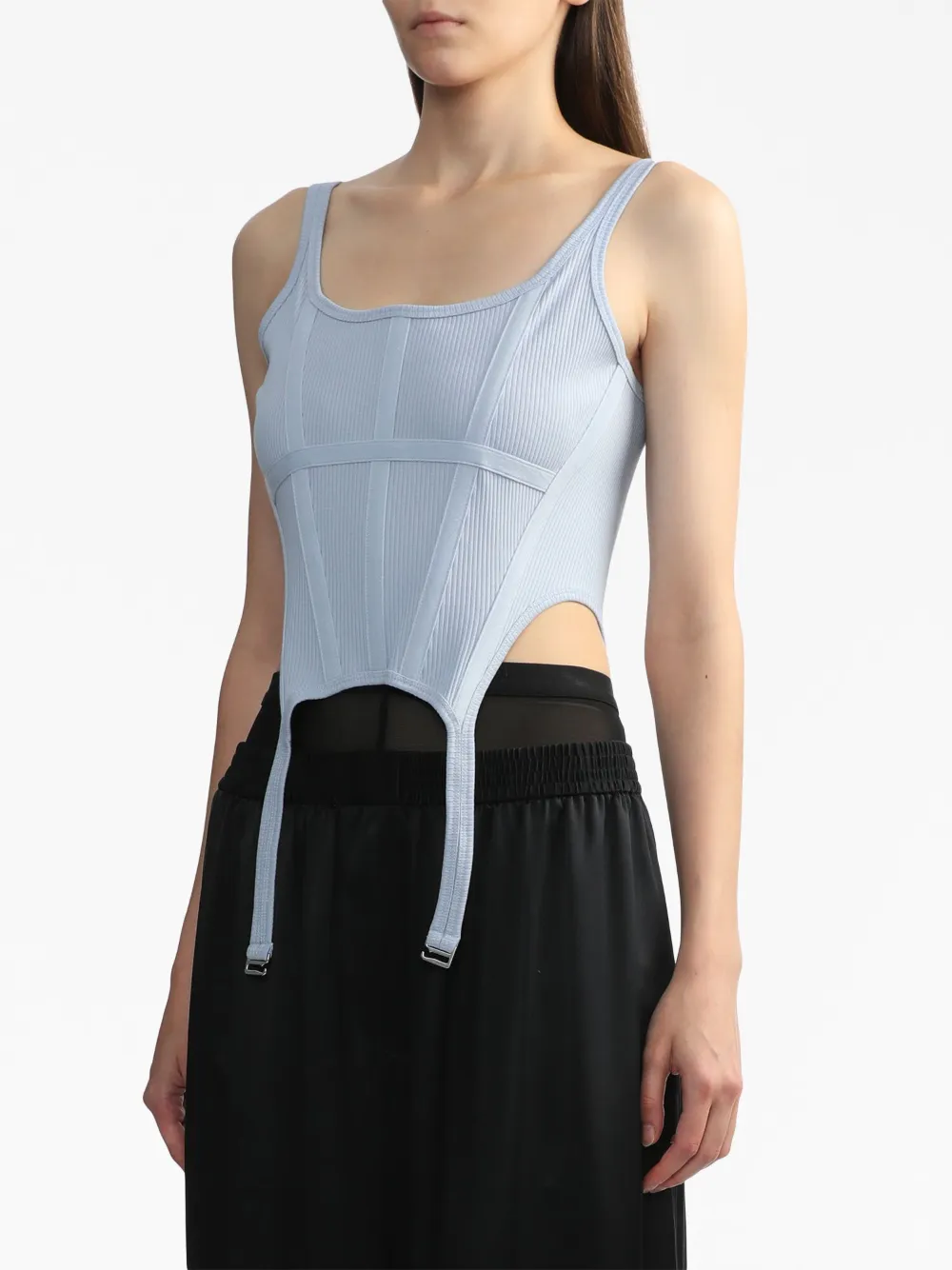 Dion Lee Shorts met vlakken Blauw