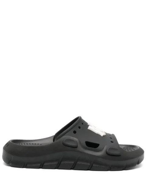 AMIRI logo-patch round-toe slides