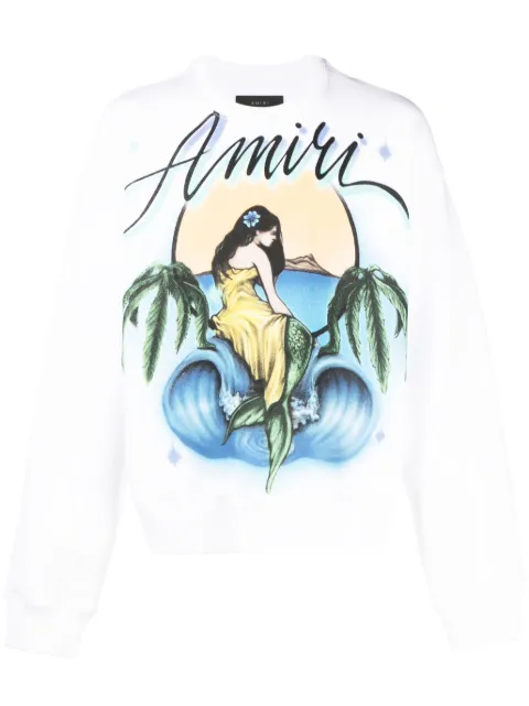 AMIRI Mermaid logo-print crew-neck sweatshirt