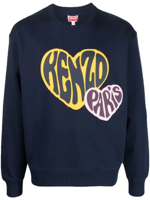 Sweat en coton à logo imprimé - Kenzo - Modalova