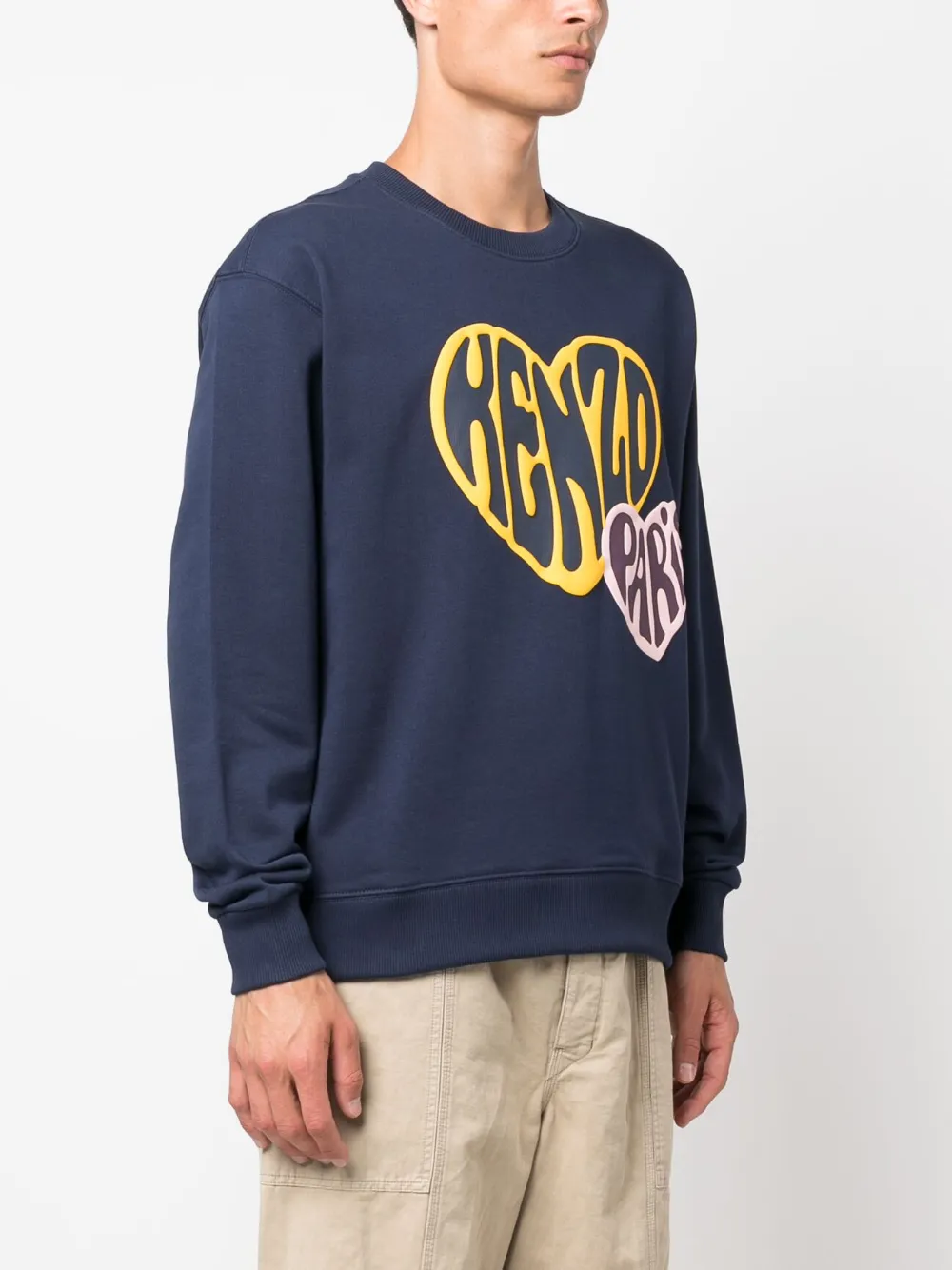 Kenzo Sweater met logoprint Blauw