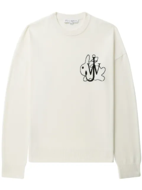 JW Anderson suéter tejido con logo en intarsia 