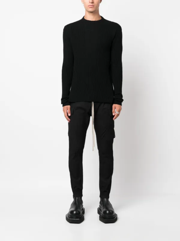 【関税&送料込】Rick Owens Wool Sweatshirt Rick Owens long-sleeved recycled-cashmere Blend Jumper