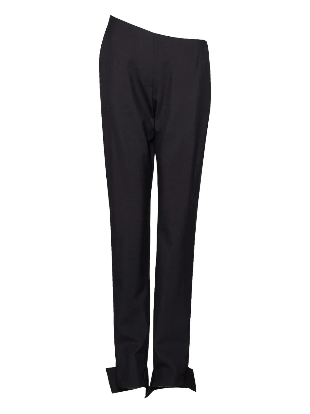 SHANG XIA Pantaloni con polsini asimmetrici - Nero