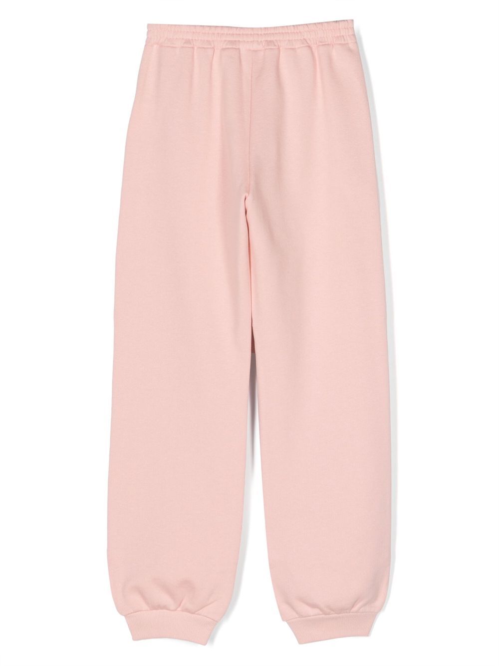 Gucci Kids logo-patch cotton track pants - Pink