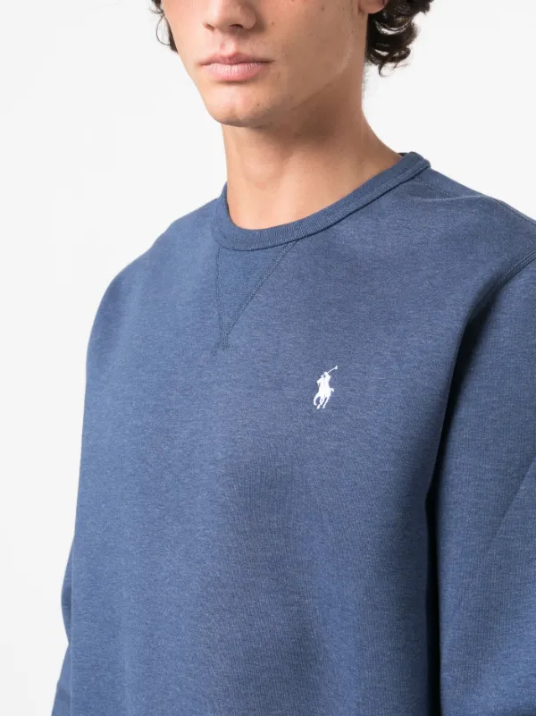Polo Ralph Lauren logo embroidered fine knit Sweatshirt Farfetch
