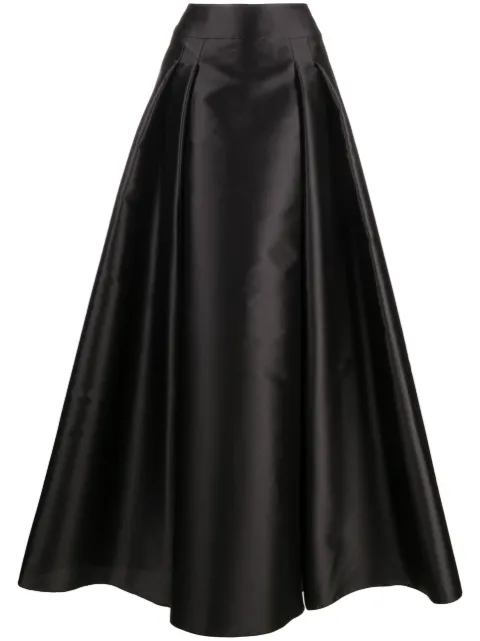 Alberta Ferretti A-line mikado maxi skirt