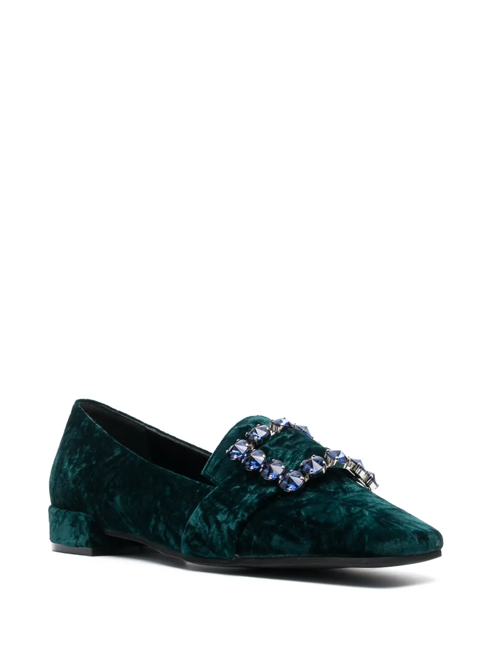 Roberto Festa Felisa slip-on velvet loafers - Groen
