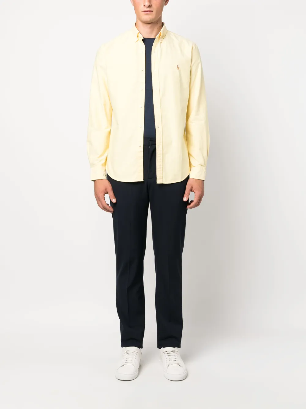 Polo Ralph Lauren Overhemd met geborduurd logo - Geel