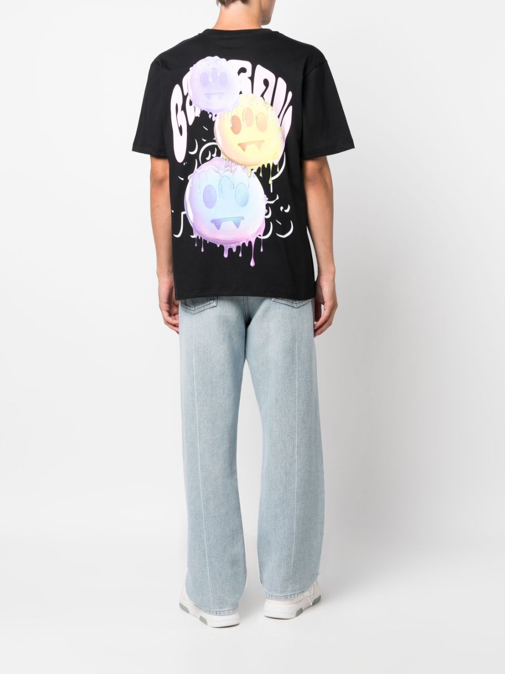 BARROW graphic-print cotton T-shirt - Zwart