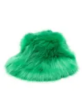 Patrizia Pepe faux-fur hat - Green