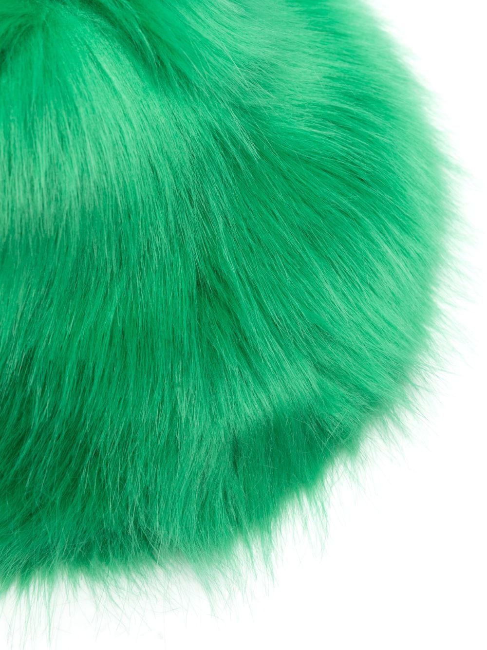 Shop Patrizia Pepe Faux-fur Hat In Green