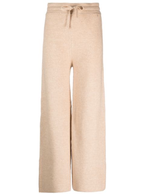 Patrizia Pepe high-waist fine-knit trousers