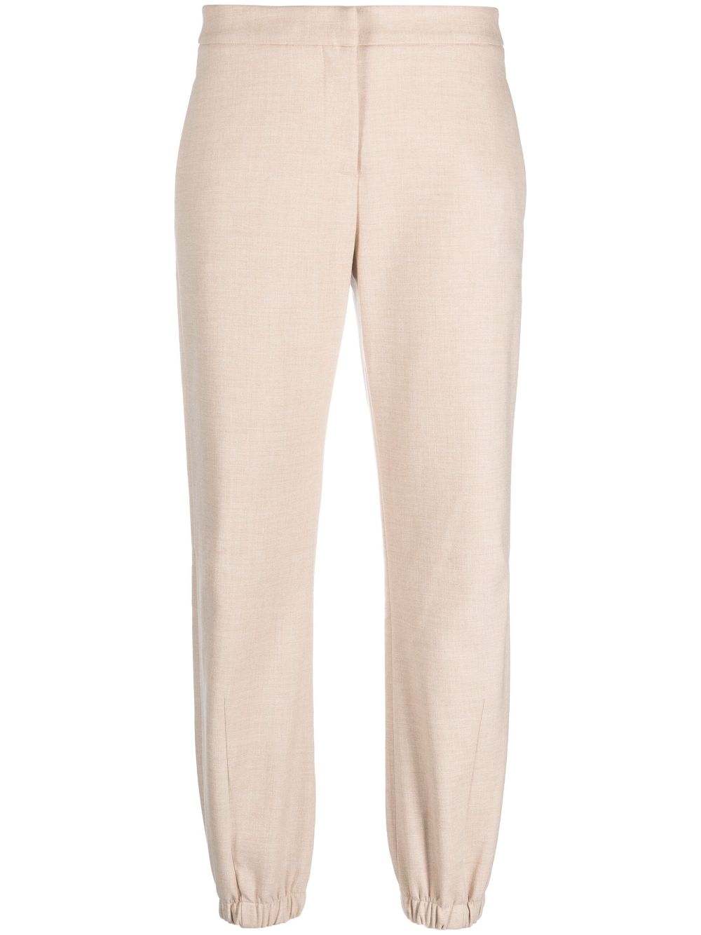 mid-rise canvas trousers