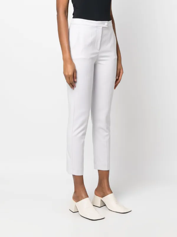 Next white shop cropped trousers