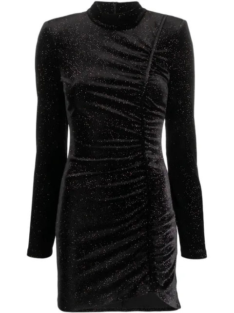 Patrizia Pepe high-neck ruched minidress