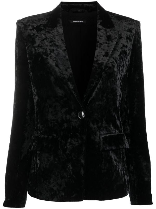 Crushed-velvet Blazer