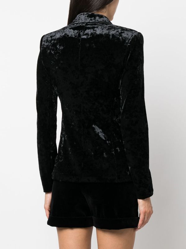 Crushed velvet hot sale blazer womens