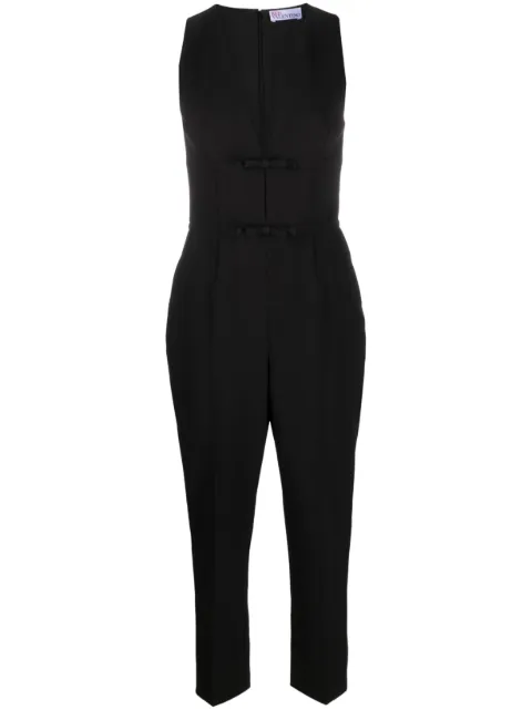RED Valentino bow-embellished cropped jumpsuit