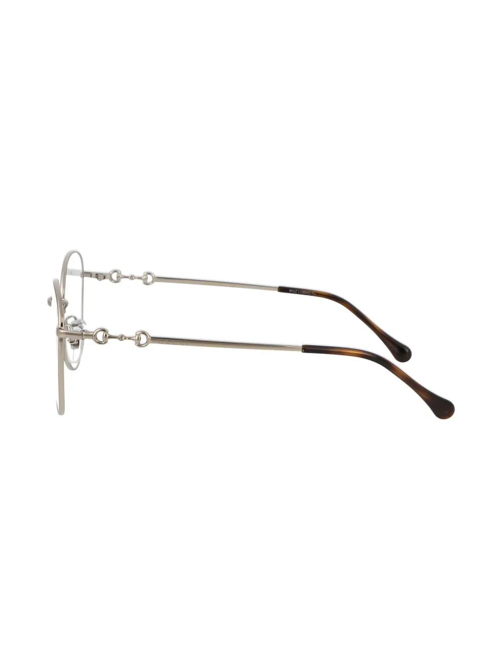 Gucci Eyewear Bril met rond montuur Goud