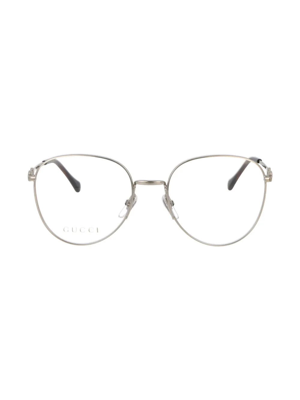 Gucci Eyewear Bril met rond montuur Goud