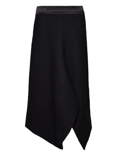 SHANG XIA falda asimétrica con panel satinado