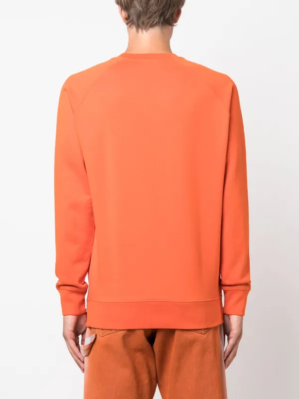 その他 MAISON KITSUNE Orange cotton sweatshirt Maison Kitsuné logo-print Cotton Sweatshirt | Orange