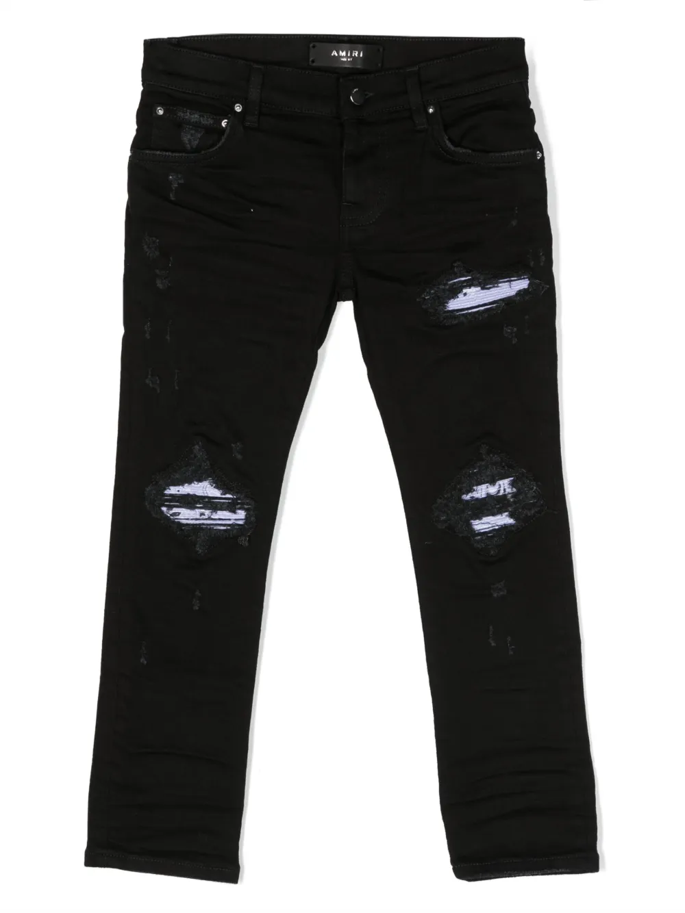 AMIRI KIDS MX1 Bandana mid-rise skinny jeans - Black