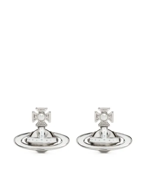 Vivienne Westwood Orb-plaque pearl-embellished earrings