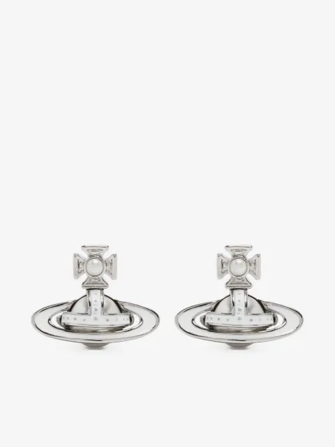 Vivienne Westwood Orb-plaque pearl-embellished earrings