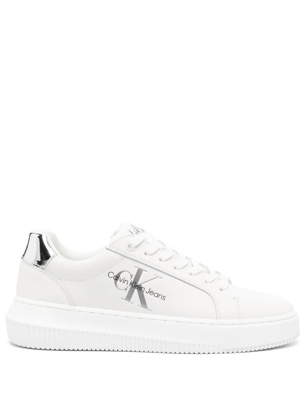 Calvin Klein tenis bajos con agujetas | blanco | Image 1