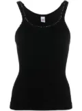 RE/DONE ribbed-knit cotton tank top - Black