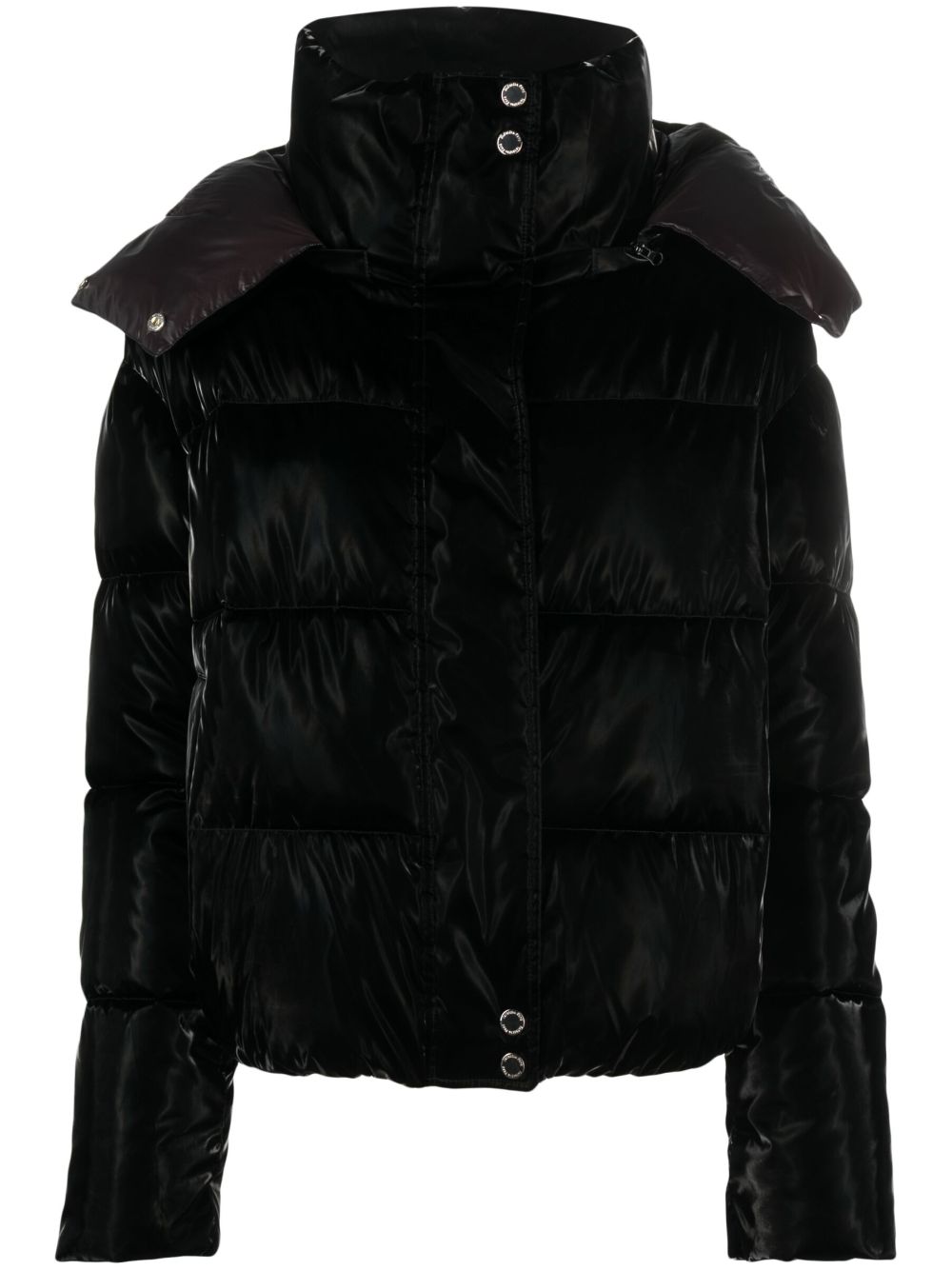 Patrizia Pepe high-neck padded jacket - Black