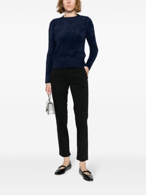 brushed-effect wool blend jumper