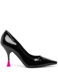 3juin Bahia 95mm patent leather pumps - Black