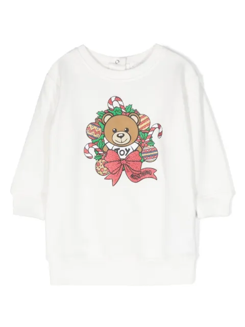 Moschino Kids Teddy Bear-motif sweatshirt dress