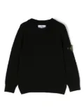 Stone Island Junior Compass-badge crew-neck jumper - Black