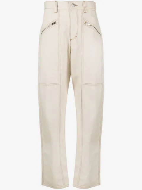 ISABEL MARANT pantalones cargo Fanny con diseño recto