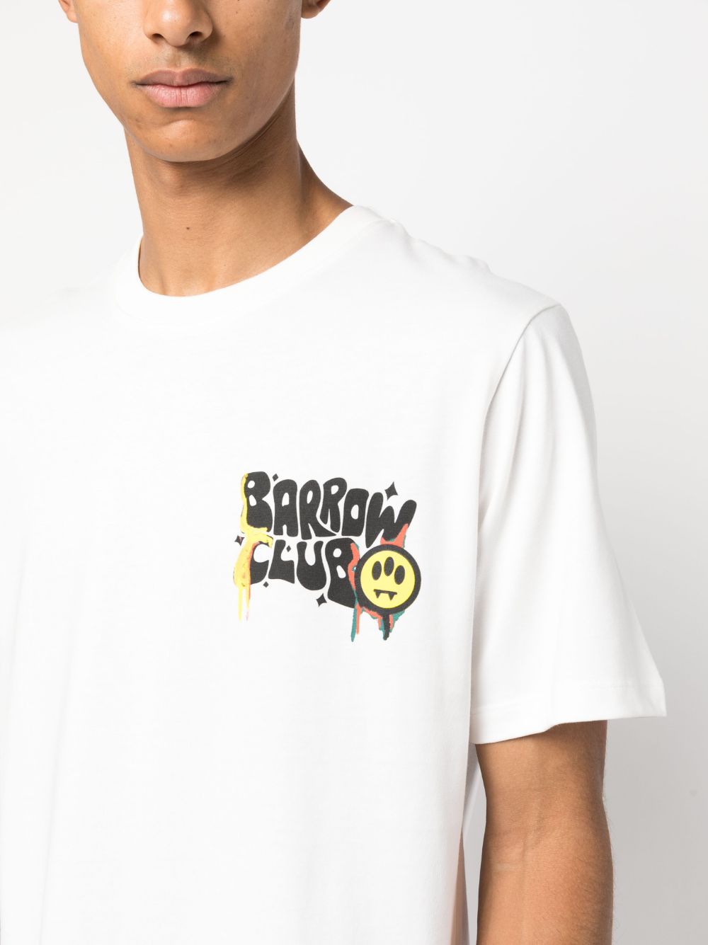 BARROW logo-print Cotton T-shirt - Farfetch