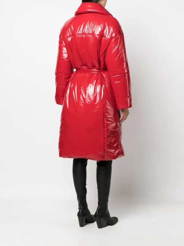 Patrizia Pepe double-breasted Padded Coat Red FARFETCH JO
