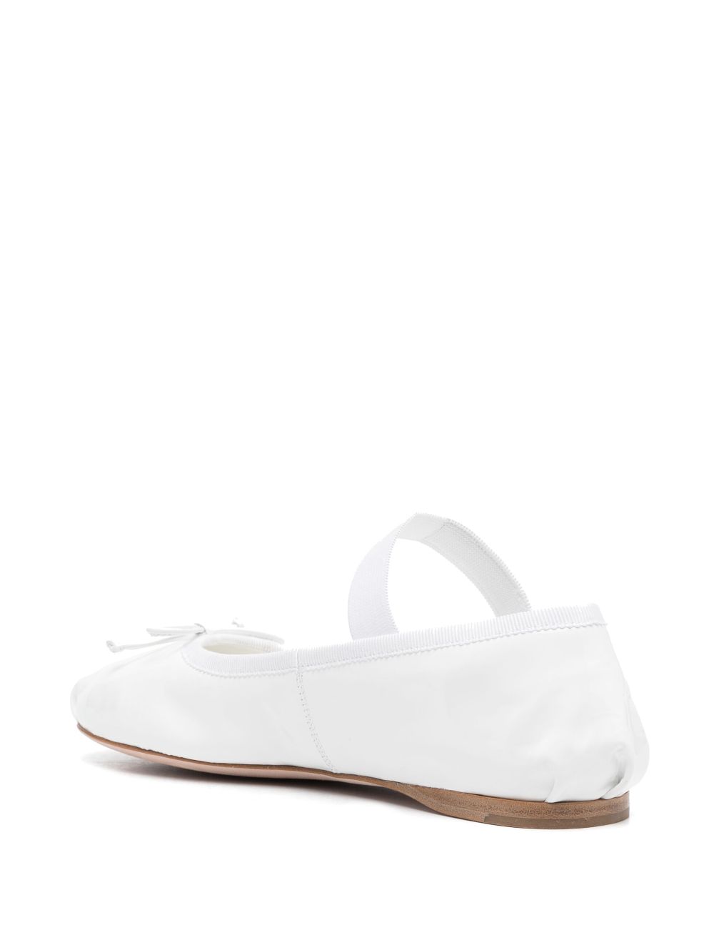 Miu Miu logo-band ballerina shoes Women