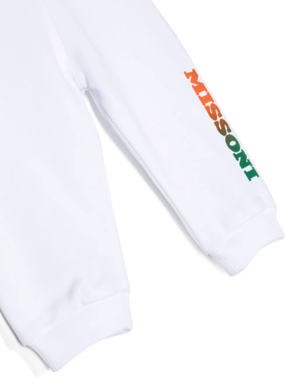 Missoni Kids Trainingsbroek met logoprint Wit