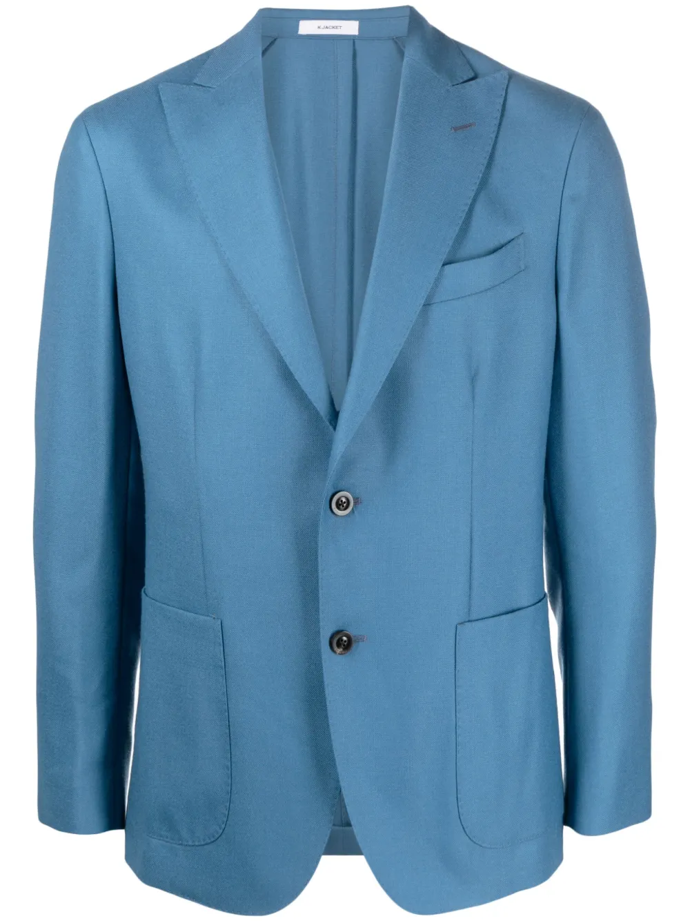 Boglioli Single-breasted Virgin-wool Blazer In Blau