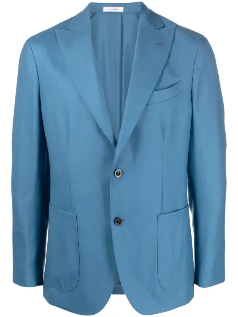 Boglioli single-breasted virgin-wool blazer