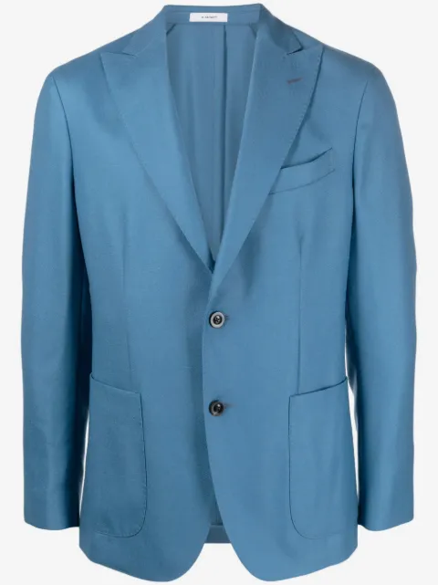 Boglioli single-breasted virgin-wool blazer