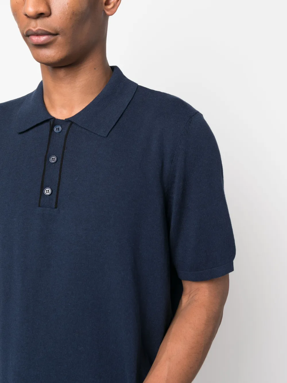 Apc Plain Cotton Polo Shirt In Blue