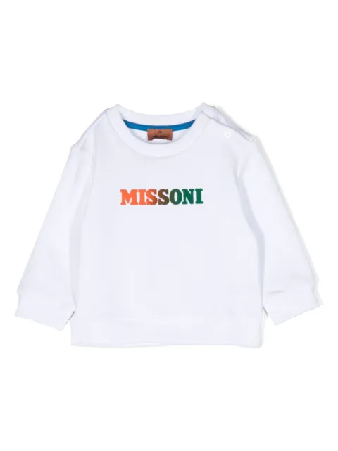 Missoni Kids Pullover mit Logo-Print